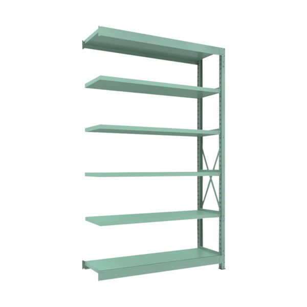 トラスコ中山 TRUSCO R3型中量棚 1500X450XH2400 6段 連結 R3-8556B 1台(1個) 504-8834（直送品）