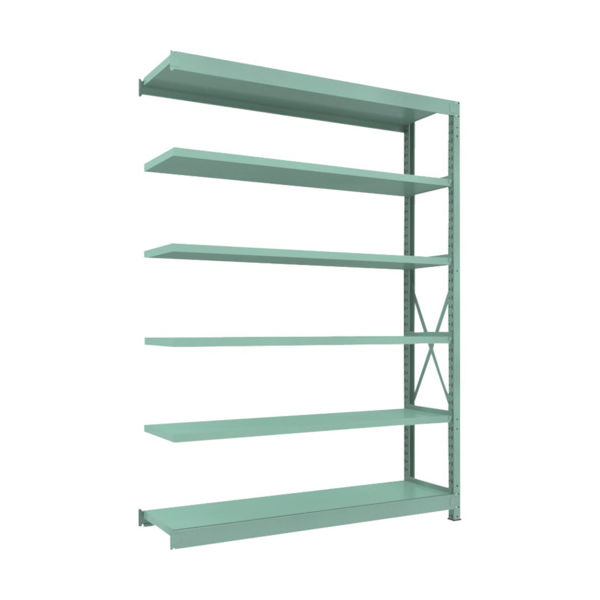 トラスコ中山 TRUSCO R3型中量棚 1800X450XH2400 6段 連結 R3-8656B 1台(1個) 504-8842（直送品）