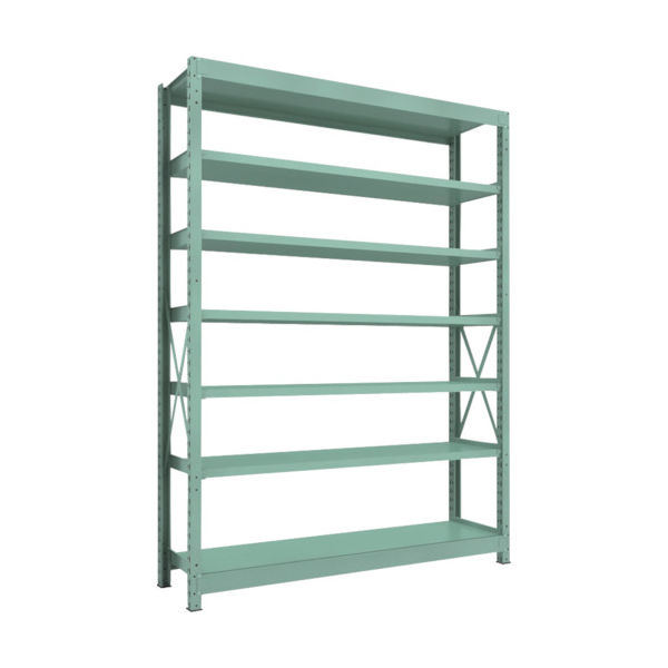 トラスコ中山 TRUSCO 中量ボルト式棚 R3型 W1800×D450×H2400 7段 単体 R3-8657 1台(1個)（直送品）