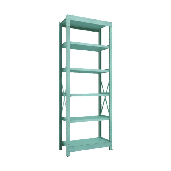 中量ボルト式棚 R3型 （300kgタイプ、高さ2400mm、6段タイプ） 単体型（高さ2400mm 棚段数6段タイプ）