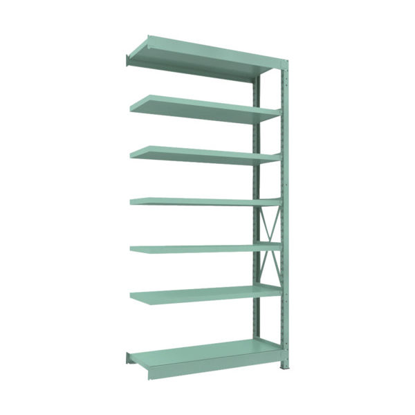 トラスコ中山 TRUSCO 中量ボルト式棚 R3型 W1200×D450×H2400 7段 連結 R3-8457B 1台(1個)（直送品）