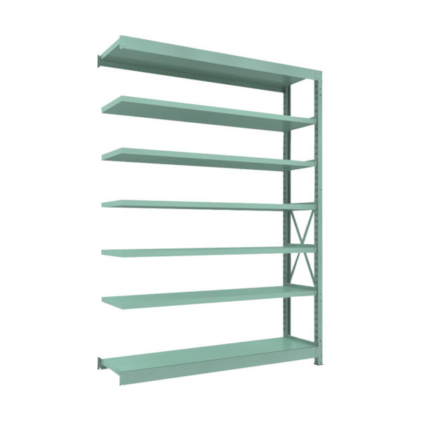 トラスコ中山 TRUSCO 中量ボルト式棚 R3型 W1800×D450×H2400 7段 連結 R3-8657B 1台(1個)（直送品）