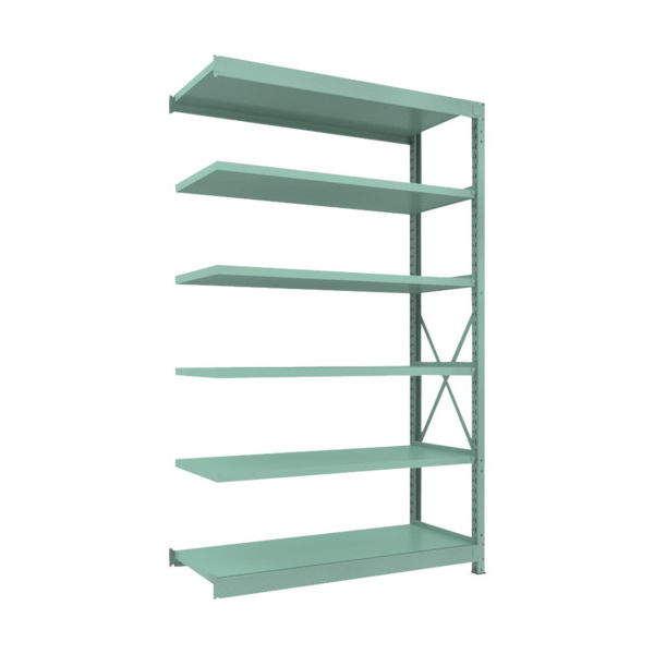 トラスコ中山 TRUSCO R3型中量棚 1500X600XH2400 6段 連結 R3-8566B 1台(1個) 504-8915（直送品）