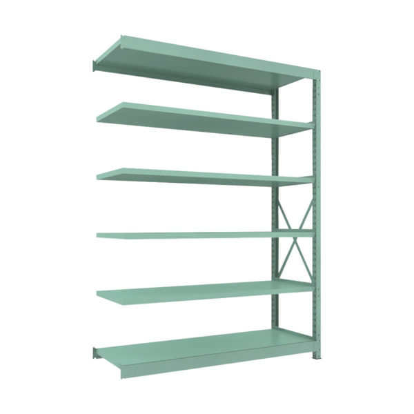 トラスコ中山 TRUSCO R3型中量棚 1800X600XH2400 6段 連結 R3-8666B 1台(1個) 504-8923（直送品）