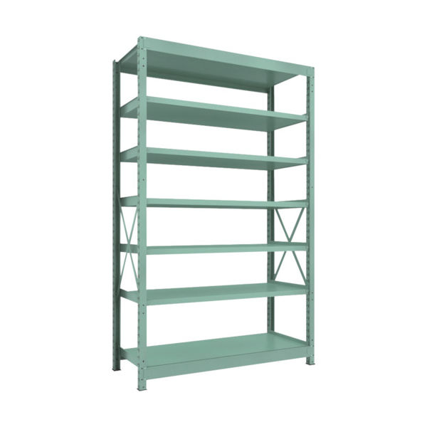 トラスコ中山 TRUSCO 中量ボルト式棚 R3型 W1500×D600×H2400 7段 単体 R3-8567 1台(1個)（直送品）