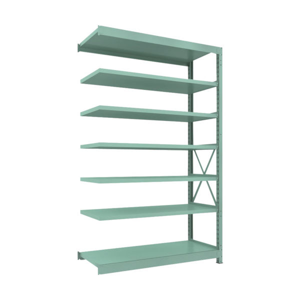 トラスコ中山 TRUSCO 中量ボルト式棚 R3型 W1500×D600×H2400 7段 連結 R3-8567B 1台(1個)（直送品）