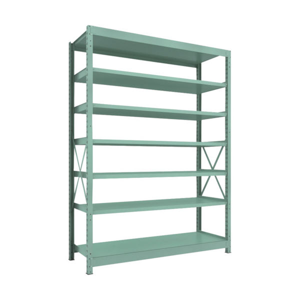 トラスコ中山 TRUSCO 中量ボルト式棚 R3型 W1800×D600×H2400 7段 単体 R3-8667 1台(1個)（直送品）