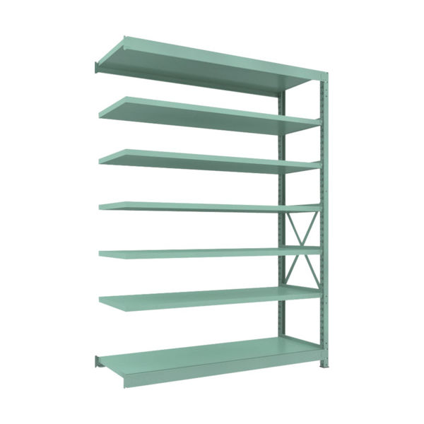 トラスコ中山 TRUSCO 中量ボルト式棚 R3型 W1800×D600×H2400 7段 連結 R3-8667B 1台(1個)（直送品）