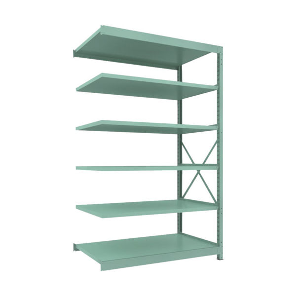 トラスコ中山 TRUSCO R3型中量棚 1500X900XH2400 6段 連結 R3-8596B 1台(1個) 504-8991（直送品）