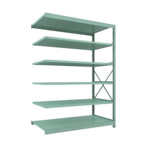 トラスコ中山 TRUSCO R3型中量棚 1800X900XH2400 6段 連結 R3-8696B 1台(1個) 504-9008（直送品）