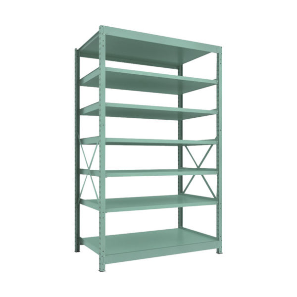 トラスコ中山 TRUSCO 中量ボルト式棚 R3型 W1500×D870×H2400 7段 単体 R3-8597 1台(1個)（直送品）