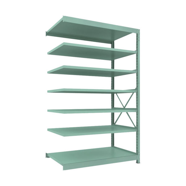 トラスコ中山 TRUSCO 中量ボルト式棚 R3型 W1500×D870×H2400 7段 連結 R3-8597B 1台(1個)（直送品）