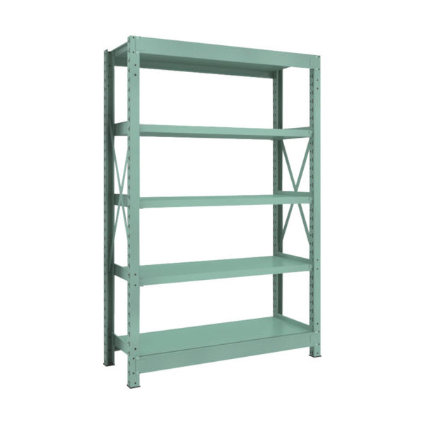 トラスコ中山 TRUSCO 中量ボルト式棚 R3型 W1200×D450×H1800 5段 単体 R3-6455 1台(1個)（直送品）