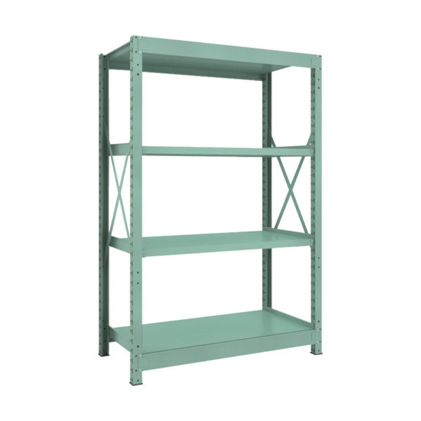 トラスコ中山 TRUSCO R3型中量棚 1200X600XH1800 4段 単体 R3-6464 1台(1個) 505-1533（直送品）