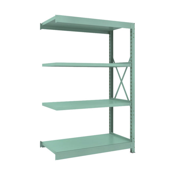 トラスコ中山 TRUSCO R3型中量棚 1200X600XH1800 4段 連結 R3-6464B 1台(1個) 505-1550（直送品）