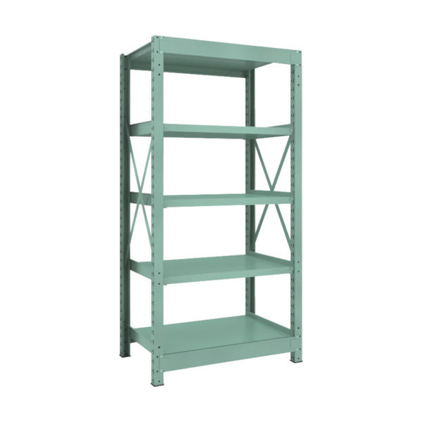 トラスコ中山 TRUSCO 中量ボルト式棚 R3型 W900×D600×H1800 5段 単体 R3-6365 1台(1個)（直送品）