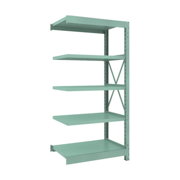 トラスコ中山 TRUSCO 中量ボルト式棚 R3型 W900×D600×H1800 5段 連結 R3-6365B 1台(1個)（直送品）