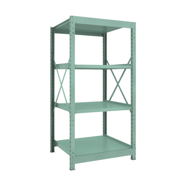 トラスコ中山 TRUSCO R3型中量棚 900X900XH1800 4段 単体 R3-6394 1台(1個) 505-1606（直送品）
