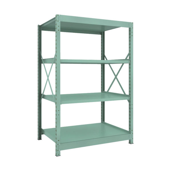 トラスコ中山 TRUSCO R3型中量棚 1200X900XH1800 4段 単体 R3-6494 1台(1個) 505-1614（直送品）