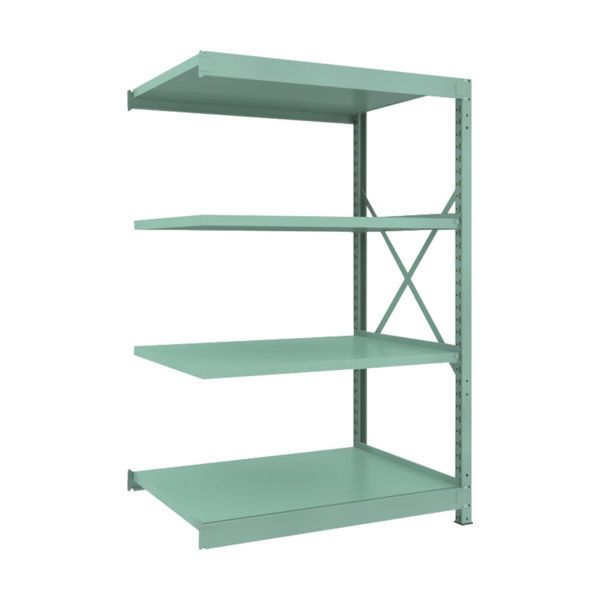 トラスコ中山 TRUSCO R3型中量棚 1200X900XH1800 4段 連結 R3-6494B 1台(1個) 505-1631（直送品）
