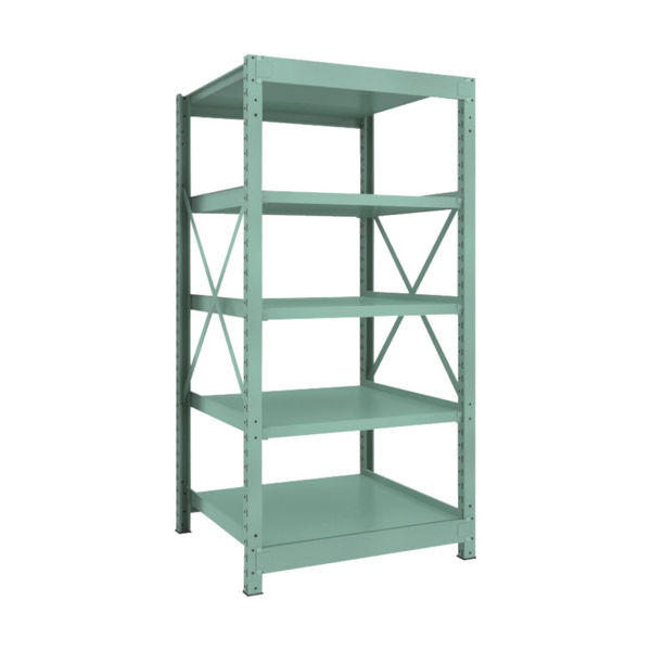 トラスコ中山 TRUSCO 中量ボルト式棚 R3型 W900×D870×H1800 5段 単体 R3-6395 1台(1個)（直送品）