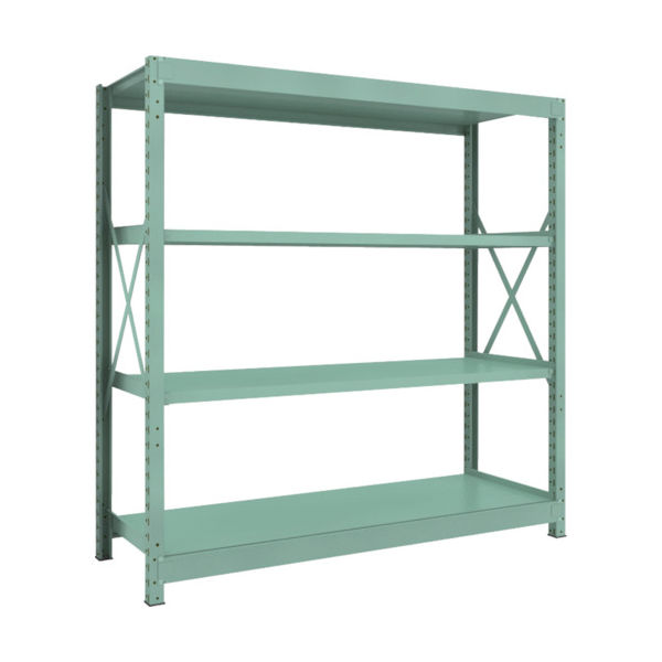 トラスコ中山 TRUSCO R3型中量棚 1800X600XH1800 4段 単体 R3-6664 1台(1個) 505-1771（直送品）
