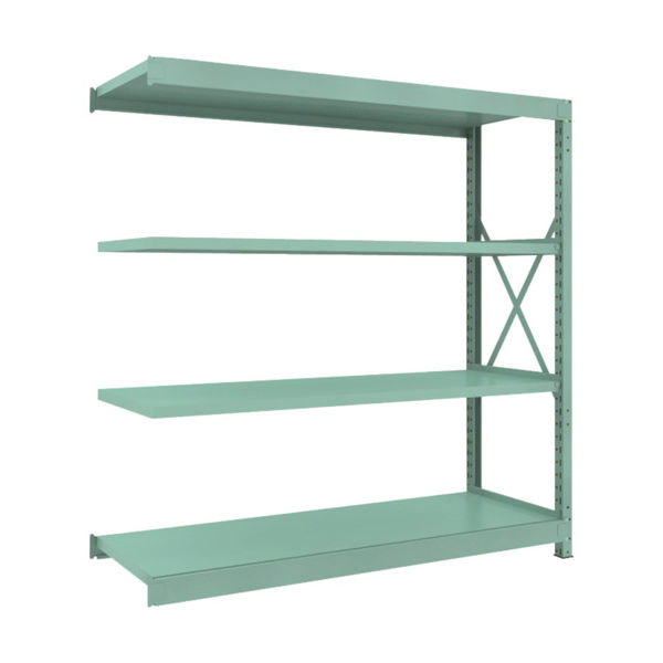 トラスコ中山 TRUSCO R3型中量棚 1800X600XH1800 4段 連結 R3-6664B 1台(1個) 505-1797（直送品）