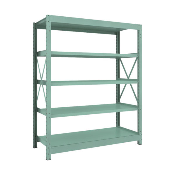 トラスコ中山 TRUSCO 中量ボルト式棚 R3型 W1500×D600×H1800 5段 単体 R3-6565 1台(1個)（直送品）
