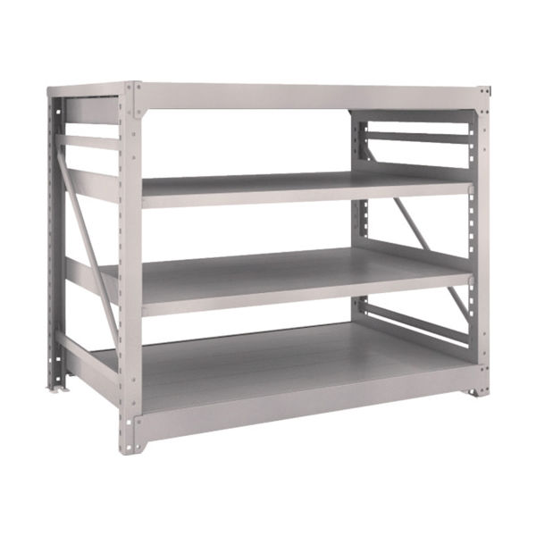 TRUSCO スチールラック M10型重量棚 1500X900XH1200 4段 単体 ネオグレー M10-4594 NG 1台(1個)（直送品）