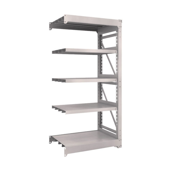 TRUSCO スチール製重量ボルト式棚 M10型 W900×D620×H1815 5段 連結 ネオグレー M10-6365B NG（直送品）