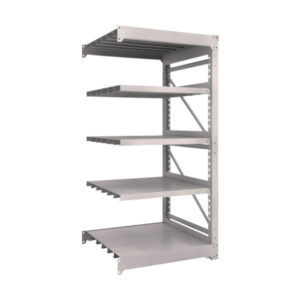 TRUSCO スチール製重量ボルト式棚 M10型 W900×D900×H1815 5段 連結 ネオグレー M10-6395B NG（直送品）