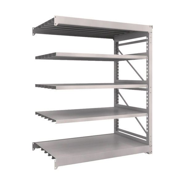 TRUSCO スチール製重量ボルト式棚 M10型 W1500×D900×H1815 5段 連結 ネオグレー M10-6595B NG（直送品）