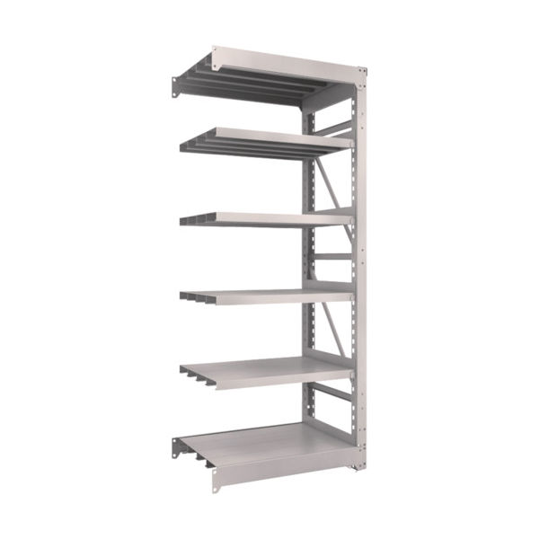 TRUSCO スチール製重量ボルト式棚 M10型 W900×D620×H2115 6段 連結 ネオグレー M10-7366B NG（直送品）