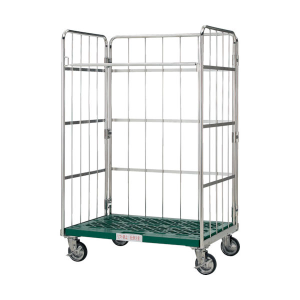 トラスコ中山 TRUSCO ステンレスハイテナー 1100X800X1700 樹脂底板 THT-SJ5C 1台 522-0041（直送品）