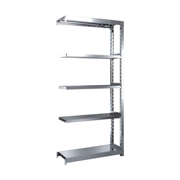 トラスコ中山 TRUSCO ステンレス棚 ステンレス軽中量棚 増結 W860XD300XH1800 5段 SM2-6335B 1台(1個)（直送品）