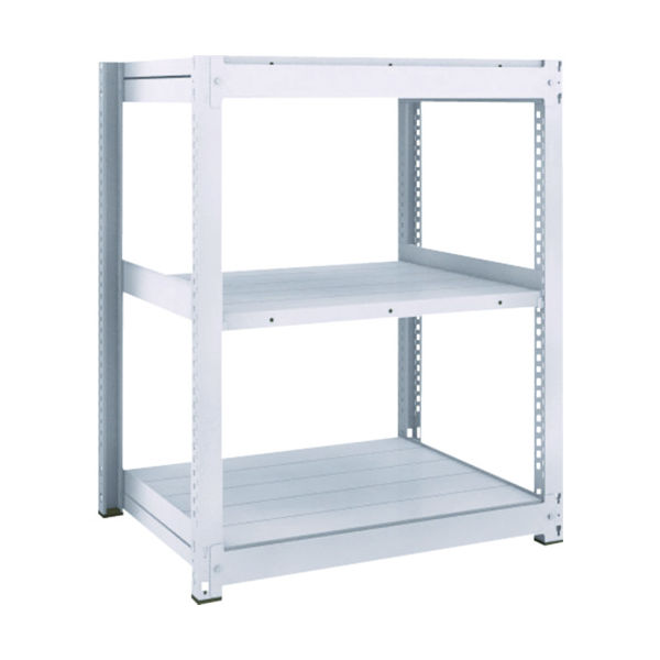トラスコ中山 TRUSCO TUG型中量棚600kg単体型 1255X626XH1200 3段 TUG600-44L-3 1台(1個)（直送品）
