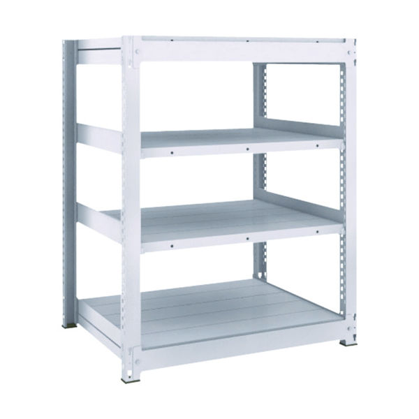 TRUSCO TUG型中量ボルトレス棚 300kg 単体型 955×626×H1200 4段 TUG300-43L-4 1台(1個)（直送品）