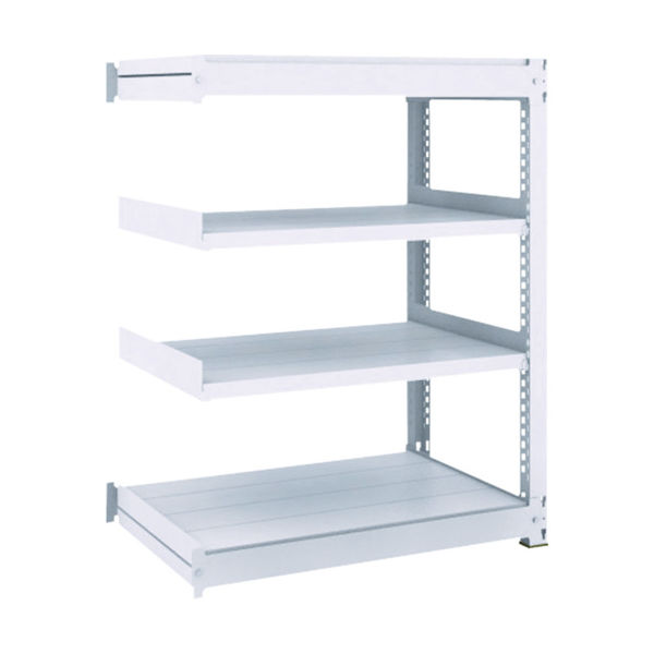 TRUSCO TUG型中量ボルトレス棚 300kg 連結型 1800×926×H1200 4段 TUG300-46Z-4B 1台(1個)（直送品）