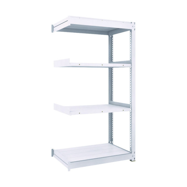 トラスコ中山 TRUSCO TUG型中量棚450kg 連結 1800X776XH1800 4段 TUG450-66J-4B 1台(1個)（直送品）