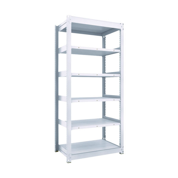 TRUSCO TUG型中量ボルトレス棚 450kg 単体型 1255×476×H2100 6段 TUG450-74S-6 1台(1個)（直送品）