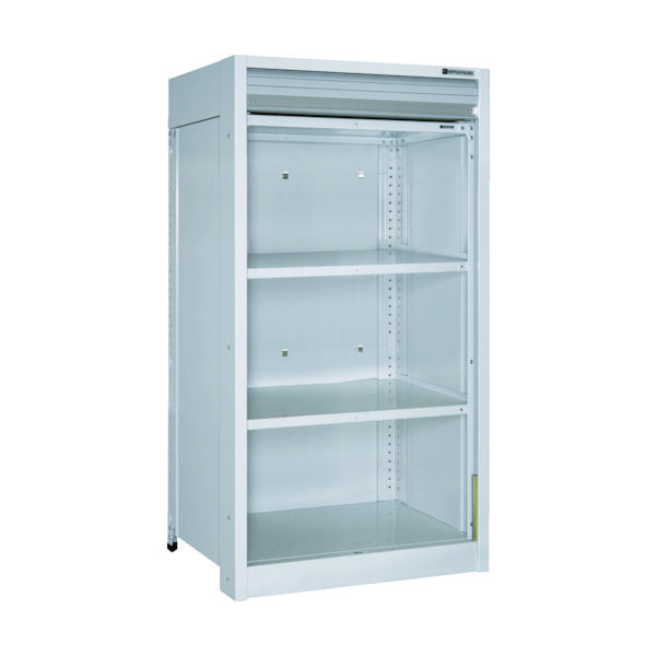 トラスコ中山 TRUSCO 軽中量棚150型 シャッター付棚900×450×H1200 4段 TLA43S-24MG 1台(1個)（直送品）