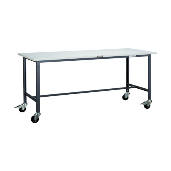 TRUSCO 軽荷重作業台(150kg)AE型 900X600XH846 φ100キャスター付 グリーン色 AE-0960C100 1台（直送品）