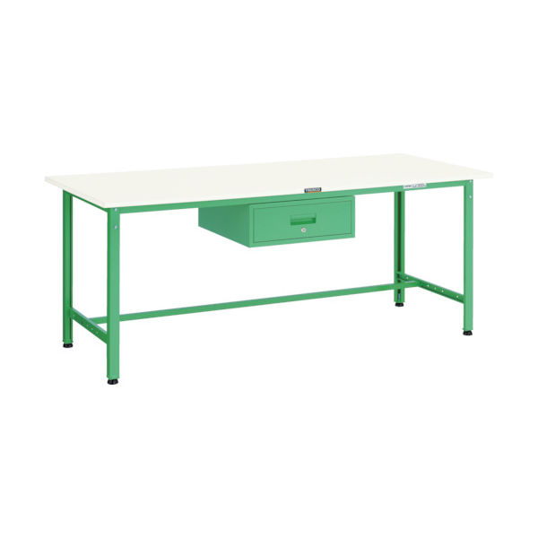 TRUSCO 軽荷重作業台(300kg)AE型 1800X750XH740 1段引出付 ダークグレー色 AE-1800F1 DG 1台（直送品）