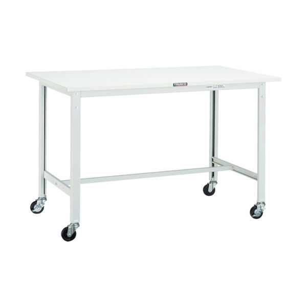 TRUSCO 軽荷重作業台(150kg)AE型 900X600XH808 φ75キャスター付 ヤンググリーン色 RAE-0960C75 YG（直送品）