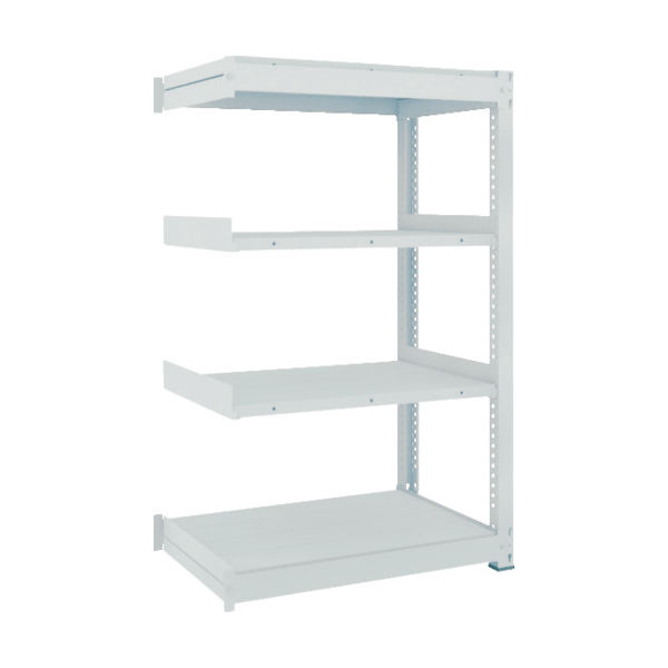 トラスコ中山 TRUSCO TUG型中量棚300kg 連結 1200X776XH1500 4段 TUG300-54J-4B 1台(1個)（直送品）