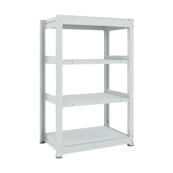 トラスコ中山 TRUSCO TUG型中量ボルトレス棚 600kg 単体型 1555×476×H1500 4段 TUG600-55S-4 1台(1個)（直送品）