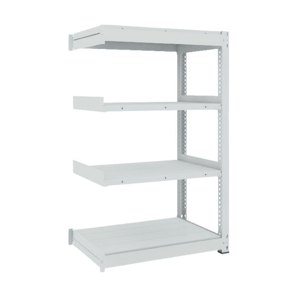 トラスコ中山 TRUSCO TUG型中量ボルトレス棚 600kg 連結型 1500×926×H1500 4段 TUG600-55Z-4B 1台(1個)（直送品）