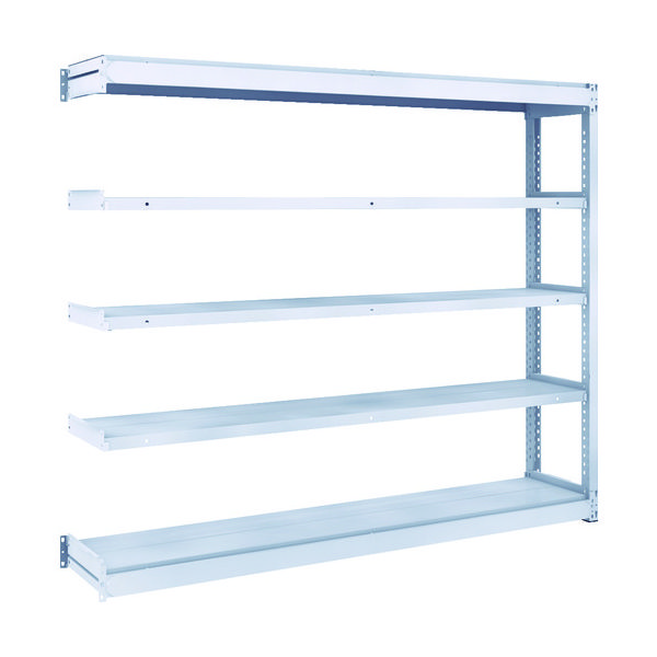 TRUSCO TUG型軽中量ボルトレス棚 200kg 連結型 1840×324×H1500 5段 TUG200-56K-5B 1台(1個)（直送品）