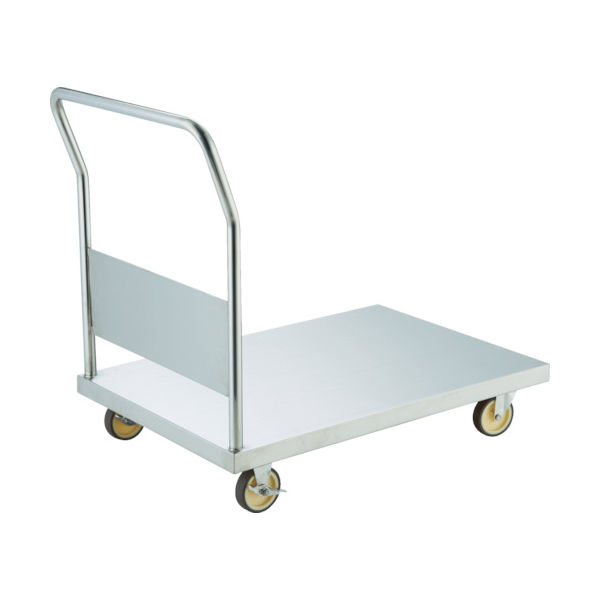 トラスコ中山 TRUSCO オールステンレス台車 コーナーC付 800X450 NU ストッパー付 AS-3B-100NU-S 1台（直送品）