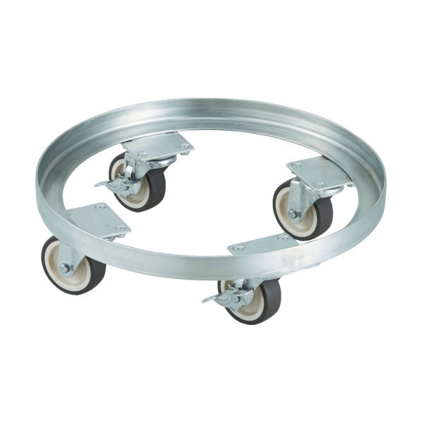 トラスコ中山 TRUSCO SUS304 タンク台車 45L ステン金具 NU車輪 STA-45-SNU 1台 818-9522（直送品）